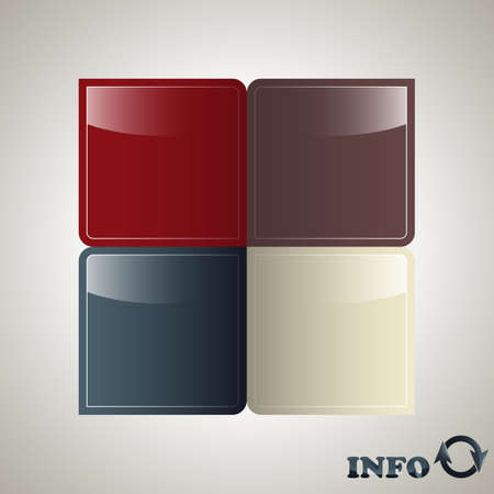 vector infographic template, place for your dataのイラスト素材