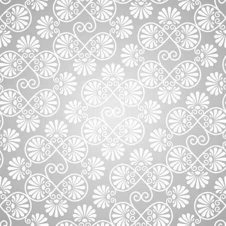 vector seamless patternon gradient background, seamless pattern in swatch menuのイラスト素材