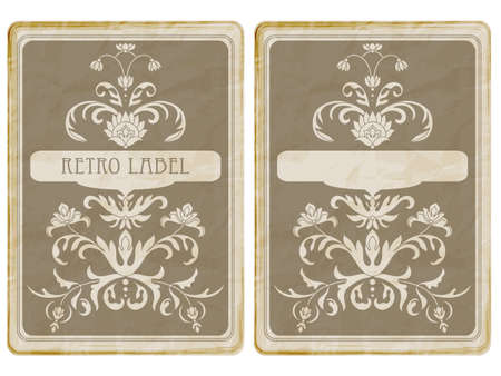 Vector Vintage card, retro styleのイラスト素材