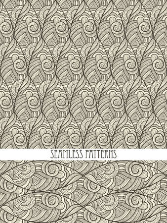 Vector Abstract Seamless Patternsのイラスト素材