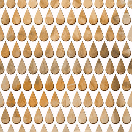 Seamless Pattern with Rain Drops on watercolor  backgroundのイラスト素材