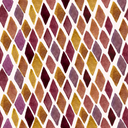 Vector Seamless Hand Drawn Checked Patternのイラスト素材