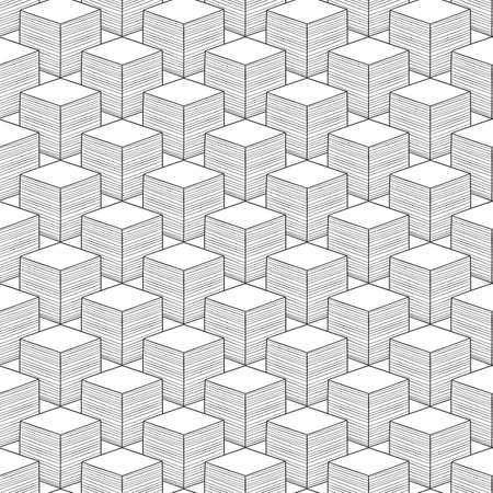 Vector Seamless Abstract Doodle Patternのイラスト素材
