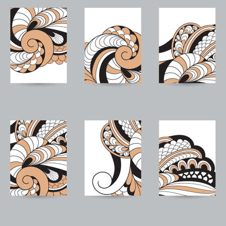 Vector Flyers  with Spiralsのイラスト素材