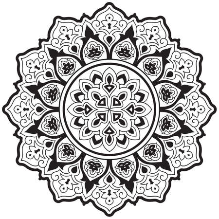 Vector Ethnic Mandala, Tattoo Sketchのイラスト素材