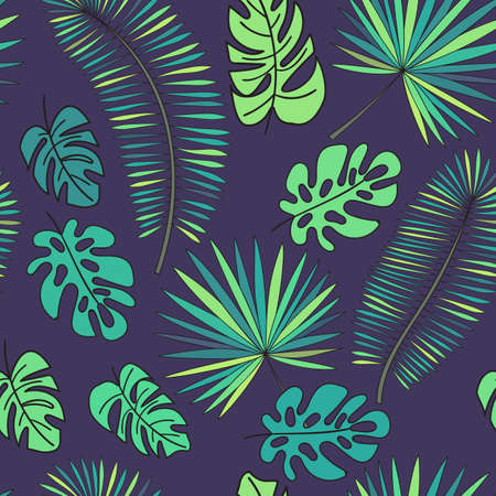 Vector seamless tropical patternのイラスト素材