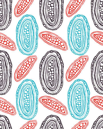 Vector Seamless Ethnic Patternのイラスト素材