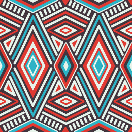 Vector Seamless Ethnic Patternのイラスト素材