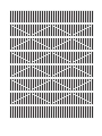 Vector Calligraphic Geometric Design. Only vertical lines. Ancient Russian Style Patternのイラスト素材