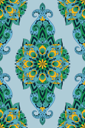 Vector Seamless Paisley Pattern. Ethnic Style