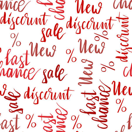 Vector Seamless Pattern. Sale backgroundのイラスト素材