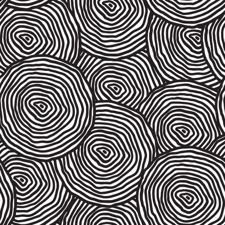 Vector Seamless Abstarct Pattern with Circles. Geometric Designのイラスト素材