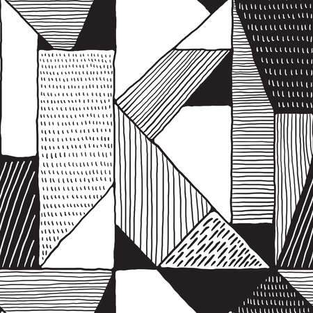 Vector Seamless Abstract Pattern. Geometric Designのイラスト素材
