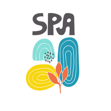 Vector Abstract Spa Salon Backgroundのイラスト素材