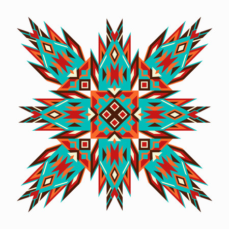 Vector Mexican Geometric Design Element. Ethnic Pattern.のイラスト素材