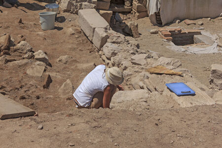 the ancient city of Ephesusの写真素材