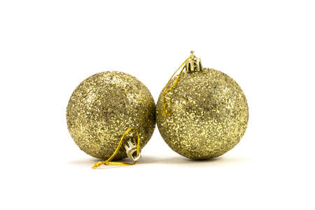 Christmas decorations on a white backgroundの写真素材