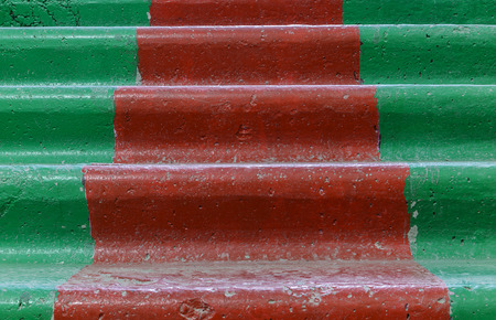 concrete staircase in the entranceの写真素材