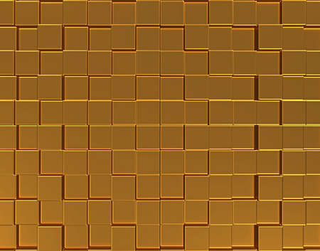 Abstract golden three-dimensional backgroundの写真素材