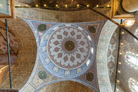 Dome of the mosque of Sultan Ahmed in Istanbulのeditorial素材