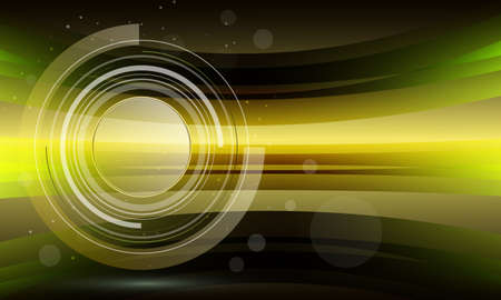 The technological background is made up of rings and particles.Vectorのイラスト素材