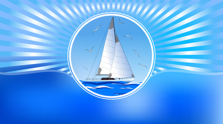 Abstract background is symbolizes summer.のイラスト素材