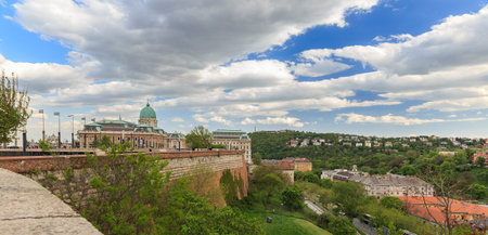 A view of Buda Castle in Budapestのeditorial素材