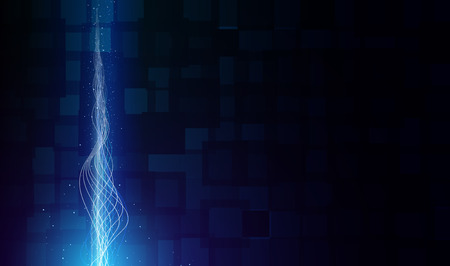 The technological background is simulating plasma flame.Vector