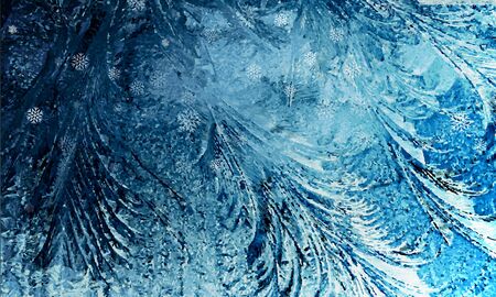 Texture of frozen window.Vectorのイラスト素材