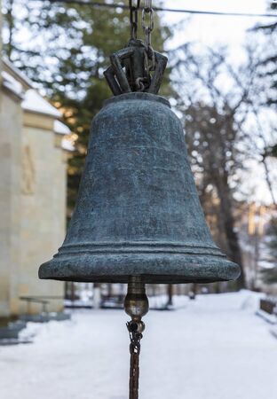 Church bells in front of the church.Georgiaの写真素材