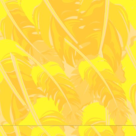Seamless repeating pattern of colored feathers.Vectorのイラスト素材