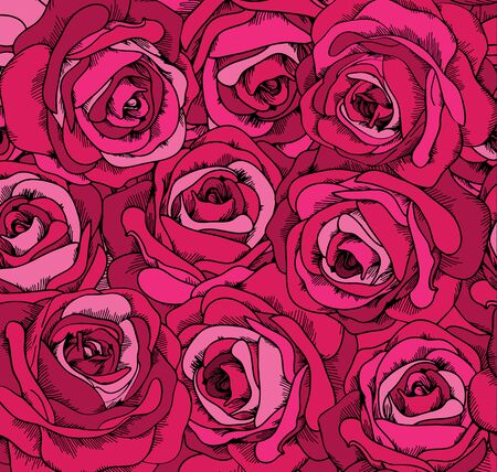 Backgrounds consisting of beautiful roses.Vectorのイラスト素材