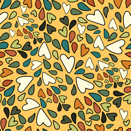 Seamless repeating pattern of hearts.のイラスト素材