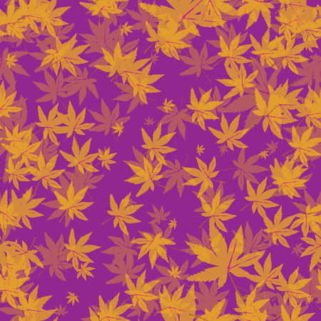 Seamless repeating pattern of leavesのイラスト素材