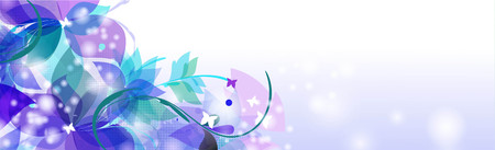 Floral seasons background bannerのイラスト素材