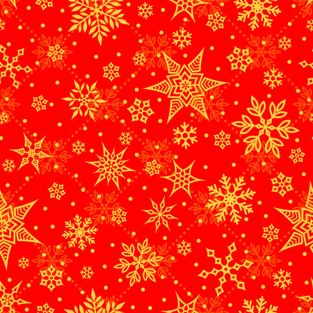 Seamless repeating New Year patternのイラスト素材