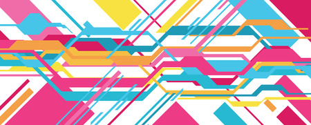 Abstract and futuristic banner for your websiteのイラスト素材