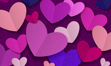 Festive background with heartsのイラスト素材