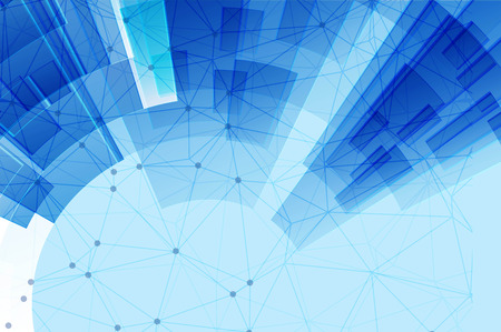 Technological background with geometric shapesのイラスト素材