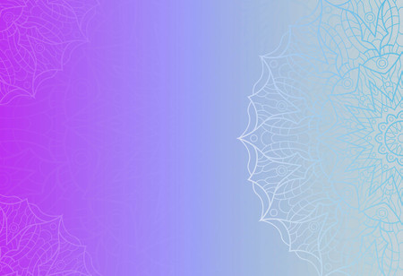 Indian floral paisley medallion background.Ethnic Mandala ornament.Can be used for textile, greeting card, coloring book, phone case print.のイラスト素材