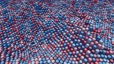 Abstract geometric multicolored background.3d renderの写真素材