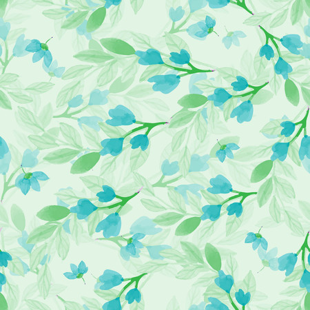 Seamless repeating floral patternのイラスト素材