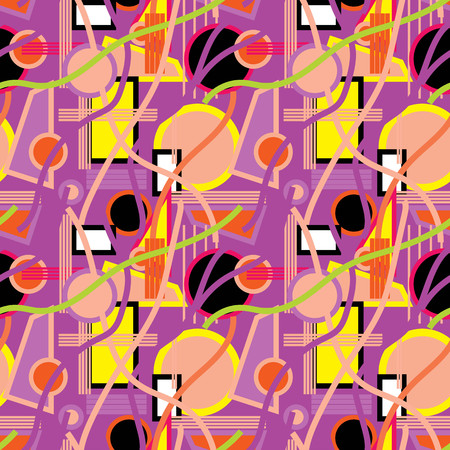 Seamless repeating background from multi-colored geometric shapesのイラスト素材