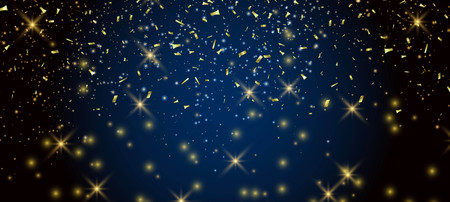 Abstract festive background with confettiのイラスト素材