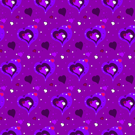 Seamless repeating hearts backgroundのイラスト素材