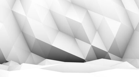 Abstract 3d rendering of triangulated surface. Modern background.の写真素材