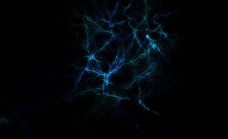 Abstract background with luminous lightning.