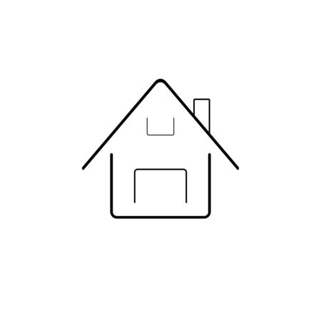 Abstract illustration of a house icon vectorのイラスト素材