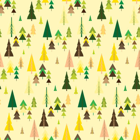 Abstract repeating Christmas background. Seamless Christmas tree pattern