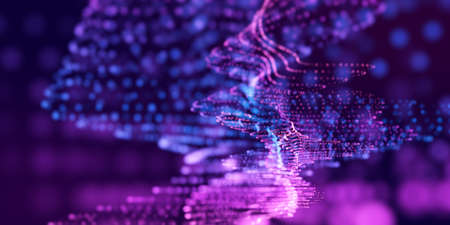 Abstract colored background created from dots